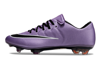Nike Mercurial Vapor 10 FG Low-Tops Soccer Cleats - Purple/Black/White