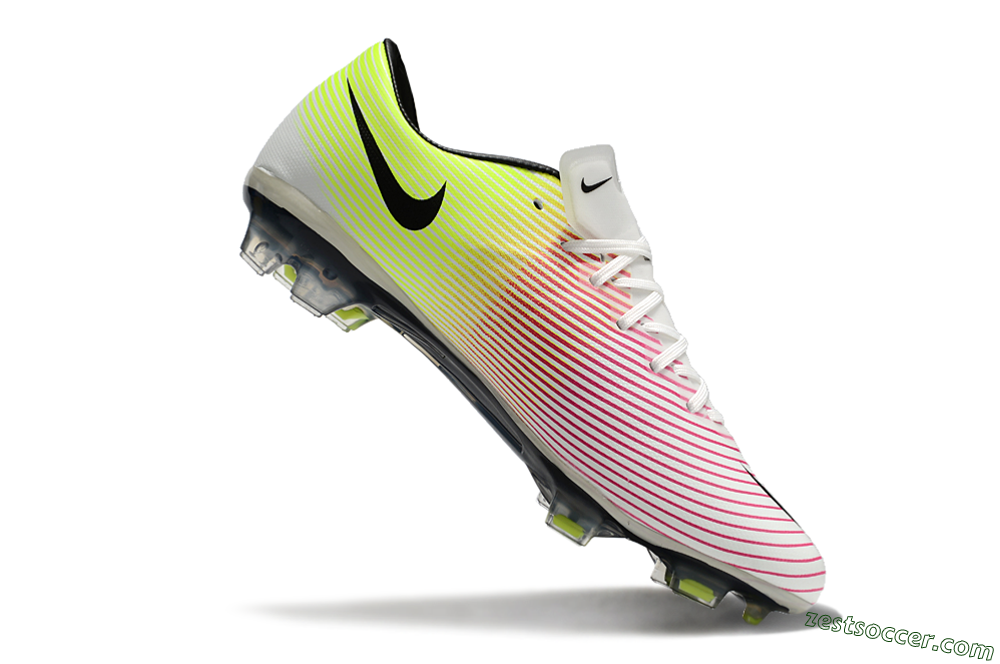 Nike Mercurial Vapor 10 FG Low-Tops Soccer Cleats - Red/Black/Yellow 4