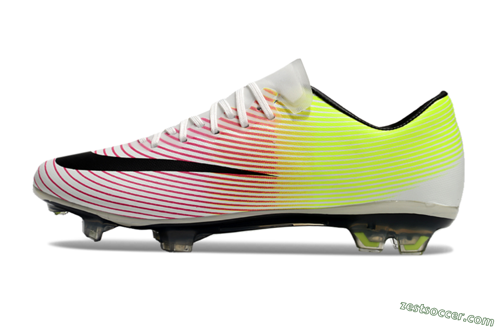 Nike Mercurial Vapor 10 FG Low-Tops Soccer Cleats - Red/Black/Yellow 2