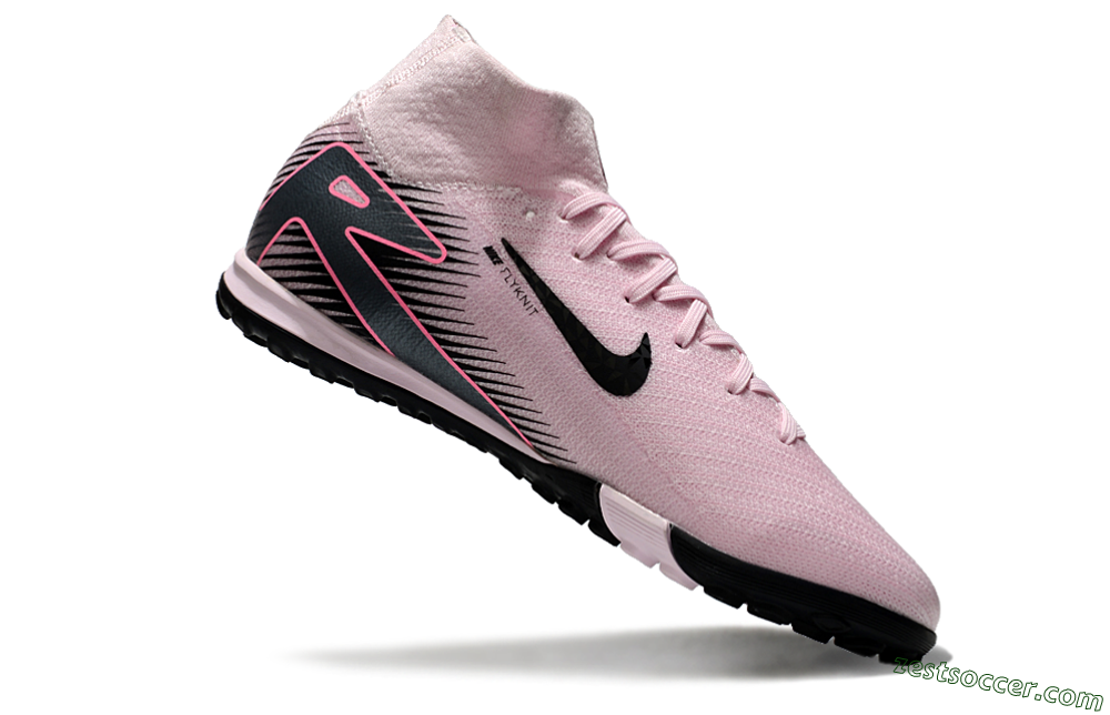 Nike Air Zoom Mercurial Superfly 10 Elite TF High-Tops Soccer Shoes - Pink/Black 4