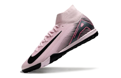 Nike Air Zoom Mercurial Superfly 10 Elite TF High-Tops Soccer Shoes - Pink/Black