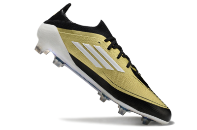 Adidas F50 Elite FG Low-Tops Soccer Cleats - Gold/Black/White