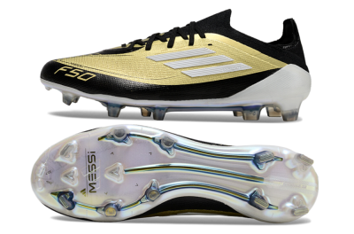 Adidas F50 Elite FG Low-Tops Soccer Cleats - Gold/Black/White