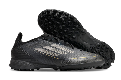 Adidas F50 Pro TF Low-Tops Soccer Shoes - Black/Silver/Gold