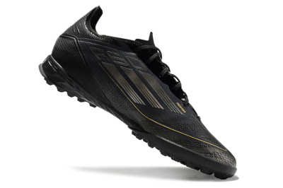 Adidas F50 Pro TF Low-Tops Soccer Shoes - Black/Silver/Gold