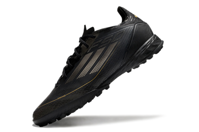 Adidas F50 Pro TF Low-Tops Soccer Shoes - Black/Silver/Gold