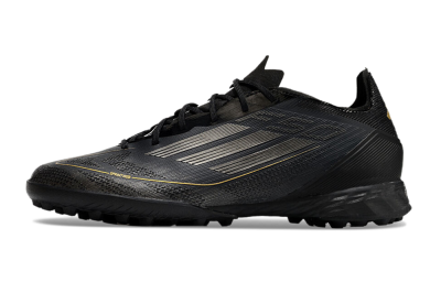 Adidas F50 Pro TF Low-Tops Soccer Shoes - Black/Silver/Gold