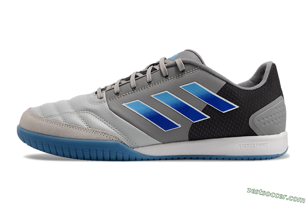 Adidas Top Sala Competition IC Low-Tops Soccer Shoes - Grey/Blue/White 2