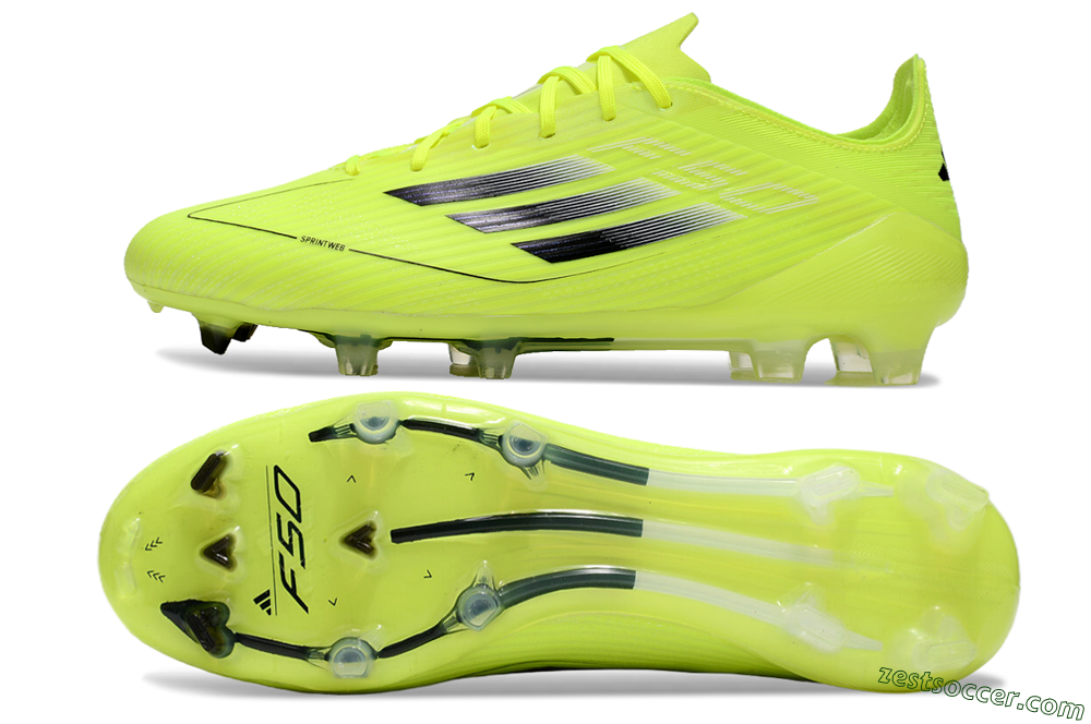 Adidas F50 Elite FG Low-Tops Soccer Cleats - Yellow/Black 1