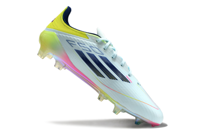 Adidas F50 Elite FG Low-Tops Soccer Cleats - Jade/Blue/Yellow