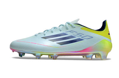 Adidas F50 Elite FG Low-Tops Soccer Cleats - Jade/Blue/Yellow