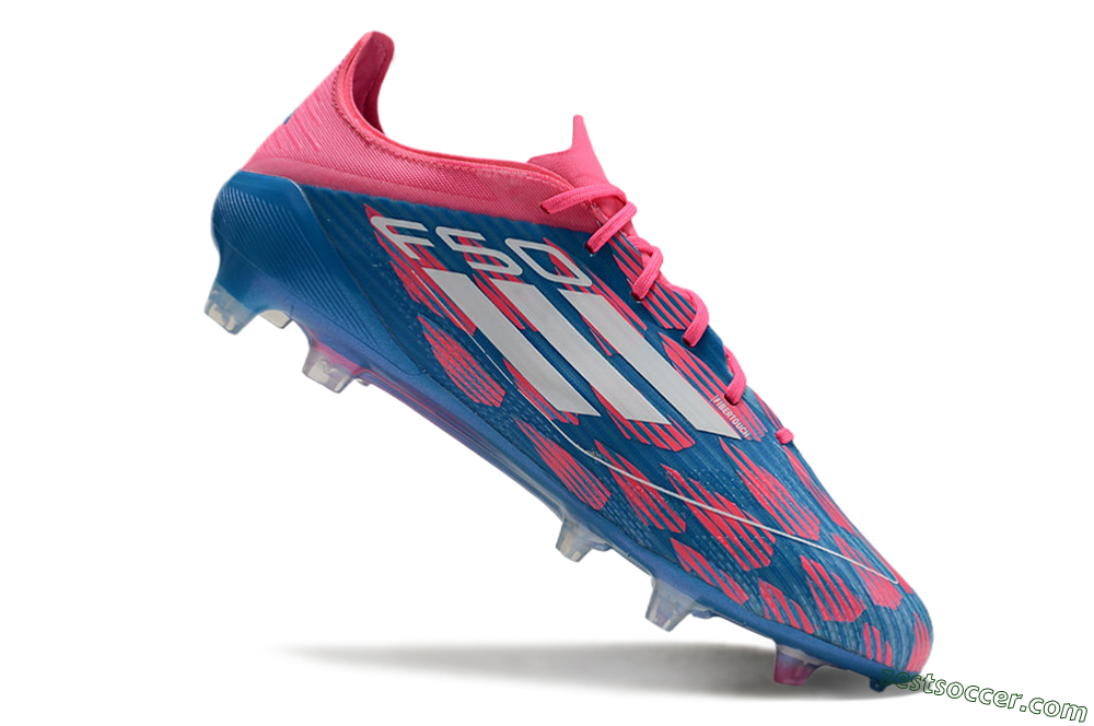 Adidas F50 Elite FG Low-Tops Soccer Cleats - Blue/Red/White 4
