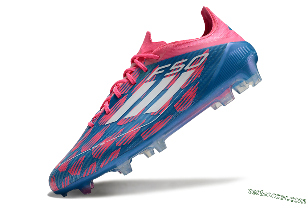 Adidas F50 Elite FG Low-Tops Soccer Cleats - Blue/Red/White 5