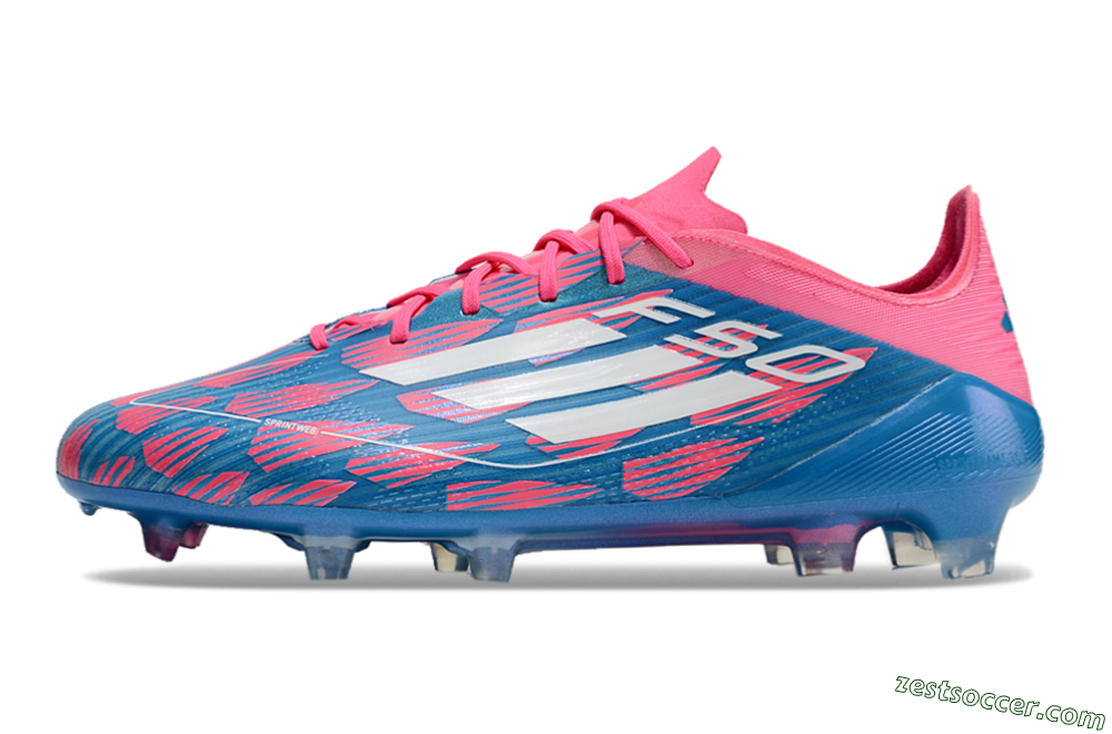 Adidas F50 Elite FG Low-Tops Soccer Cleats - Blue/Red/White 2