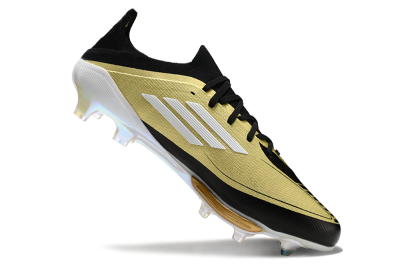 Adidas F50+ Lightstrike Pro FG Low-Tops Soccer Cleats - Gold/Black/White
