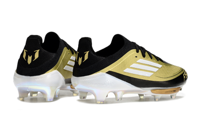 Adidas F50+ Lightstrike Pro FG Low-Tops Soccer Cleats - Gold/Black/White