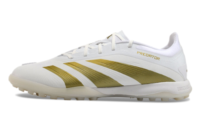 Adidas Predator 24 Elite TF Low-Tops Soccer Shoes - Beige/White/Gold