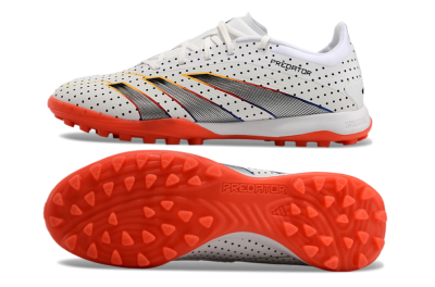 Adidas Predator 24 Elite TF Low-Tops Soccer Shoes - White/Black/Red