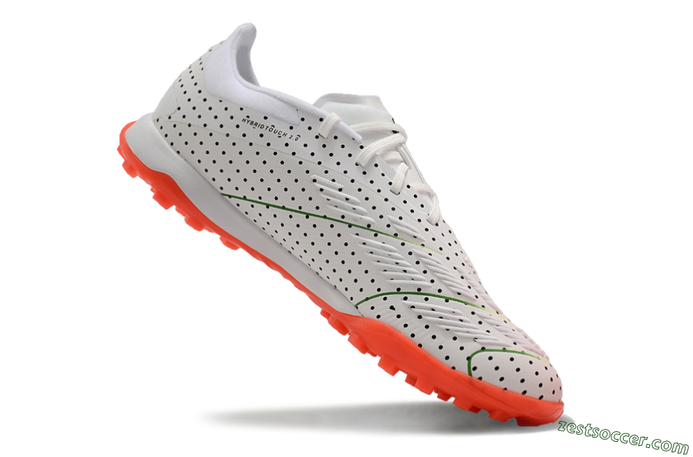 Adidas Predator 24 Elite TF Low-Tops Soccer Shoes - White/Black/Red 4
