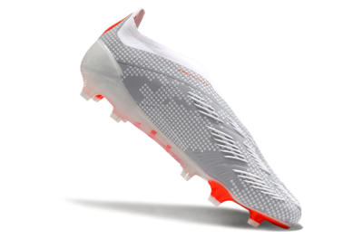 Adidas Predator Elite 24 Laceless FG Low-Tops Soccer Cleats - Grey/Red/White