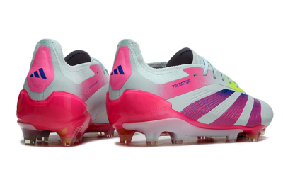 Adidas Predator 24 Elite FG Low-Tops Soccer Cleats - Jade/Blue/Pink