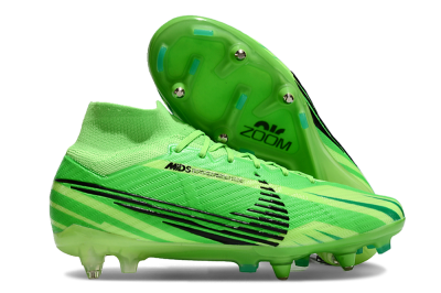 Nike Air Zoom Mercurial Superfly 9 Elite SG High-Tops Soccer Cleats - Yellow/Black/Silver