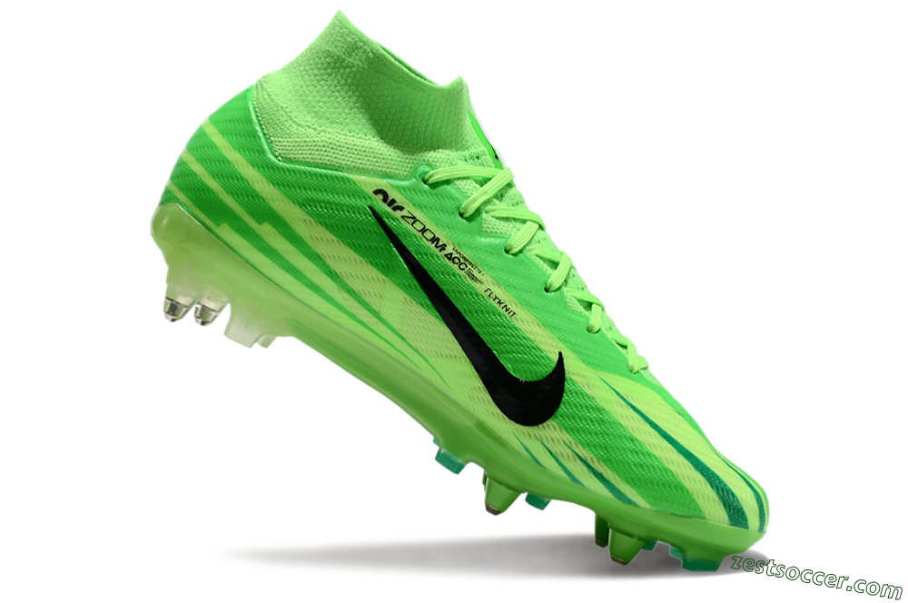 Nike Air Zoom Mercurial Superfly 9 Elite SG High-Tops Soccer Cleats - Yellow/Black/Silver 4