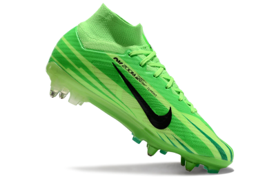 Nike Air Zoom Mercurial Superfly 9 Elite SG High-Tops Soccer Cleats - Yellow/Black/Silver