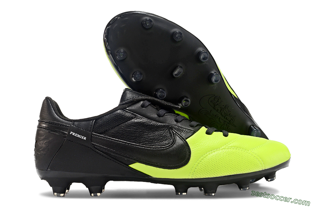 Nike The Premier 3 FG Low-Tops Soccer Cleats - Yellow/Black/White 0