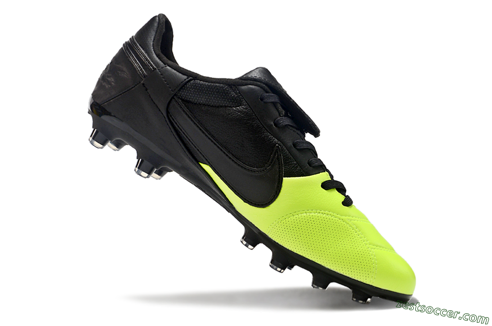 Nike The Premier 3 FG Low-Tops Soccer Cleats - Yellow/Black/White 4
