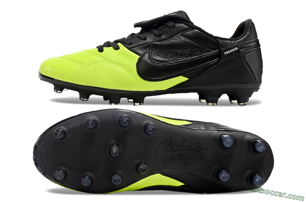 Nike The Premier 3 FG Low-Tops Soccer Cleats - Yellow/Black/White 1