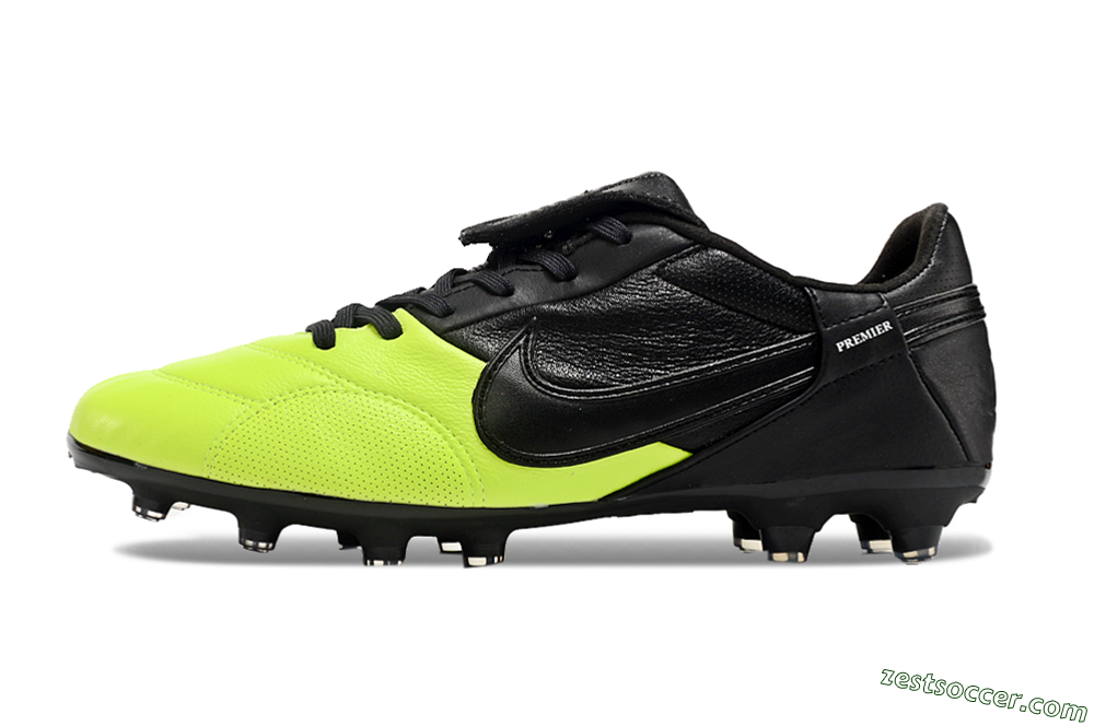 Nike The Premier 3 FG Low-Tops Soccer Cleats - Yellow/Black/White 2