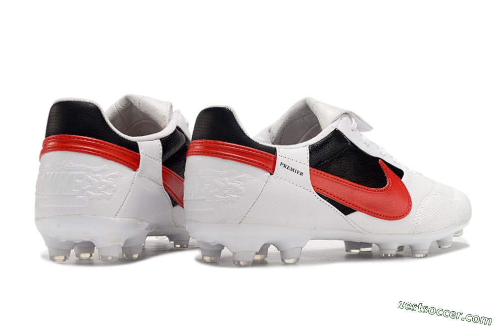 Nike The Premier 3 FG Low-Tops Soccer Cleats - Beige/Red/Black 4