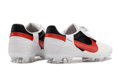 Nike The Premier 3 FG Low-Tops Soccer Cleats - Beige/Red/Black