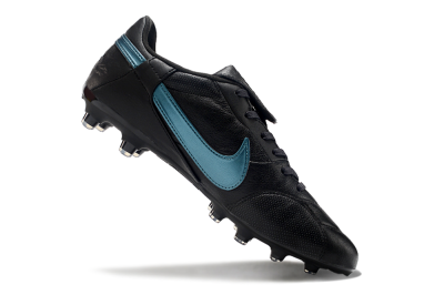 Nike The Premier 3 FG Low-Tops Soccer Cleats - Black/Silver/Blue