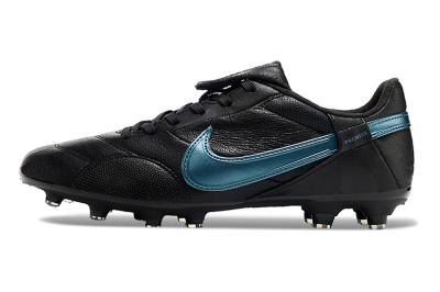 Nike The Premier 3 FG Low-Tops Soccer Cleats - Black/Silver/Blue