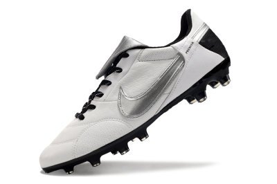 Nike The Premier 3 FG Low-Tops Soccer Cleats - Beige/Silver/Black
