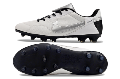 Nike The Premier 3 FG Low-Tops Soccer Cleats - Beige/Silver/Black