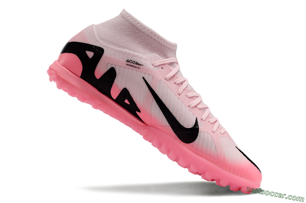 Nike Air Zoom Mercurial Superfly 9 Academy TF High-Tops Soccer Shoes - Pink/Black 4