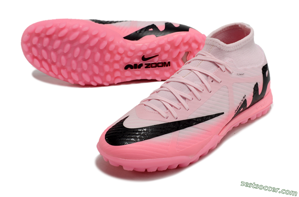 Nike Air Zoom Mercurial Superfly 9 Academy TF High-Tops Soccer Shoes - Pink/Black 3