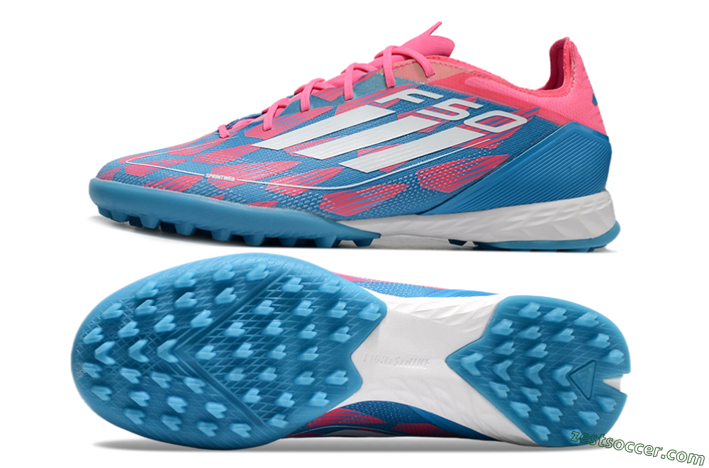 Adidas F50 Elite FG Low-Tops Soccer Cleats - Blue/Pink/White 1