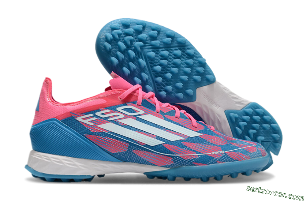 Adidas F50 Elite FG Low-Tops Soccer Cleats - Blue/Pink/White 0