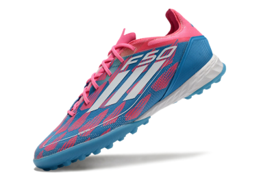 Adidas F50 Elite FG Low-Tops Soccer Cleats - Blue/Pink/White