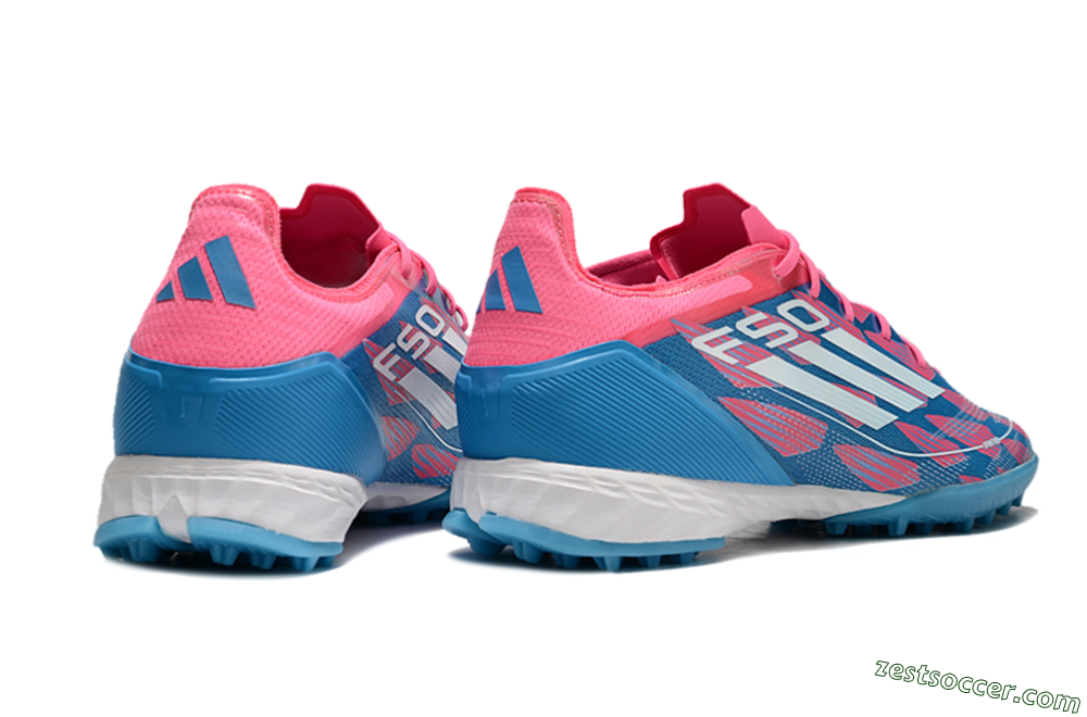 Adidas F50 Elite FG Low-Tops Soccer Cleats - Blue/Pink/White 6