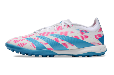 Adidas Predator Elite 24 TF Low-Tops Soccer Shoes - White/Pink/Blue