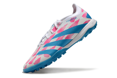 Adidas Predator Elite 24 TF Low-Tops Soccer Shoes - White/Pink/Blue