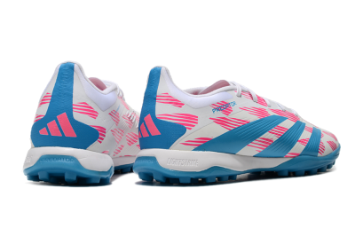Adidas Predator Elite 24 TF Low-Tops Soccer Shoes - White/Pink/Blue
