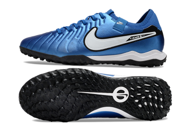 Nike Tiempo Legend 10 Elite TF Low-Tops Soccer Shoes - Blue/White/Black