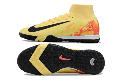 Nike Air Zoom Mercurial Superfly 10 Elite TF High-Tops Soccer Shoes - Yellow/Pink/Black