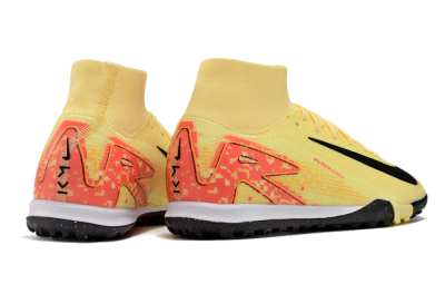 Nike Air Zoom Mercurial Superfly 10 Elite TF High-Tops Soccer Shoes - Yellow/Pink/Black